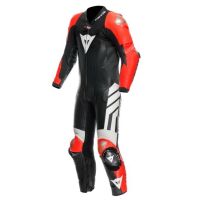 Dainese MUGELLO 3 PERF D-AIR Racing 1PC závodní kombinéza černá/fluo-červená vel.64